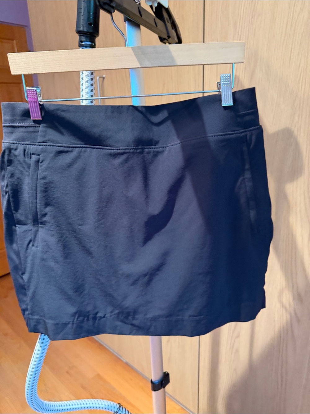 Athleta Brooklyn Black Performance Skort With Secured Pockets